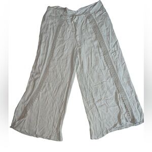 VANILLASTAR WOMENS tie up waist beach pants size L